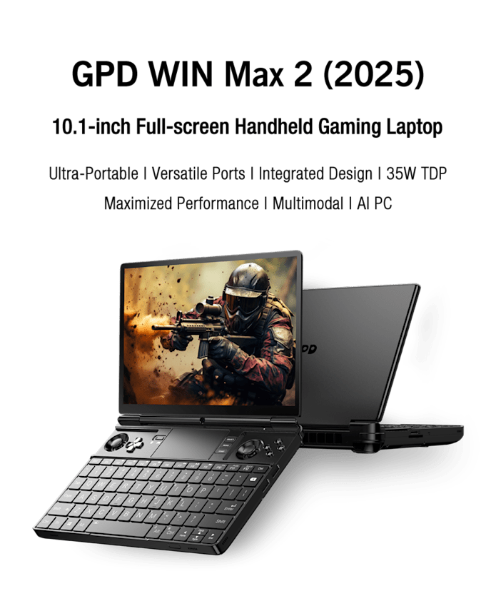 GPD WIN Max 2 2025 Handheld Gaming PC AI 9 HX 370 | Indiegogo