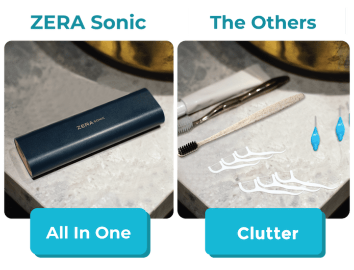 ZERA Sonic 2-Way Toothbrush Kit | KICKSTARTECH