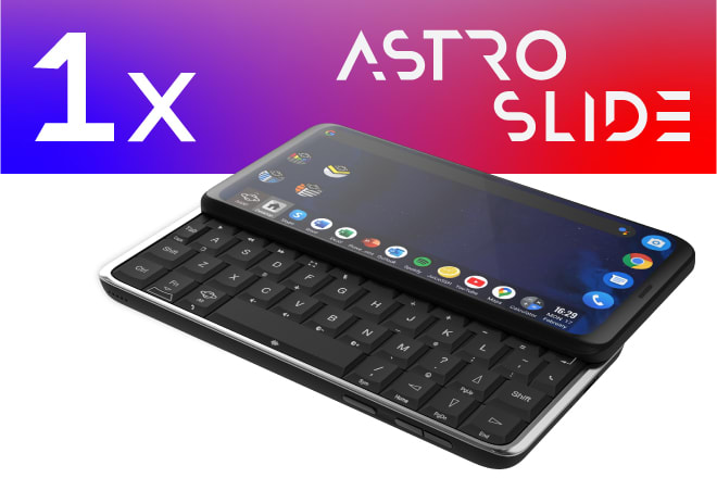 Planet Computers' Astro Slide is a 5G Android phone with