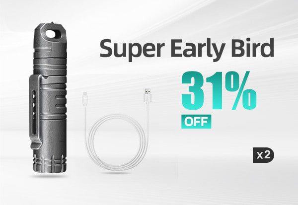 Titanium Rechargeable Quick Release Flashlight | Indiegogo