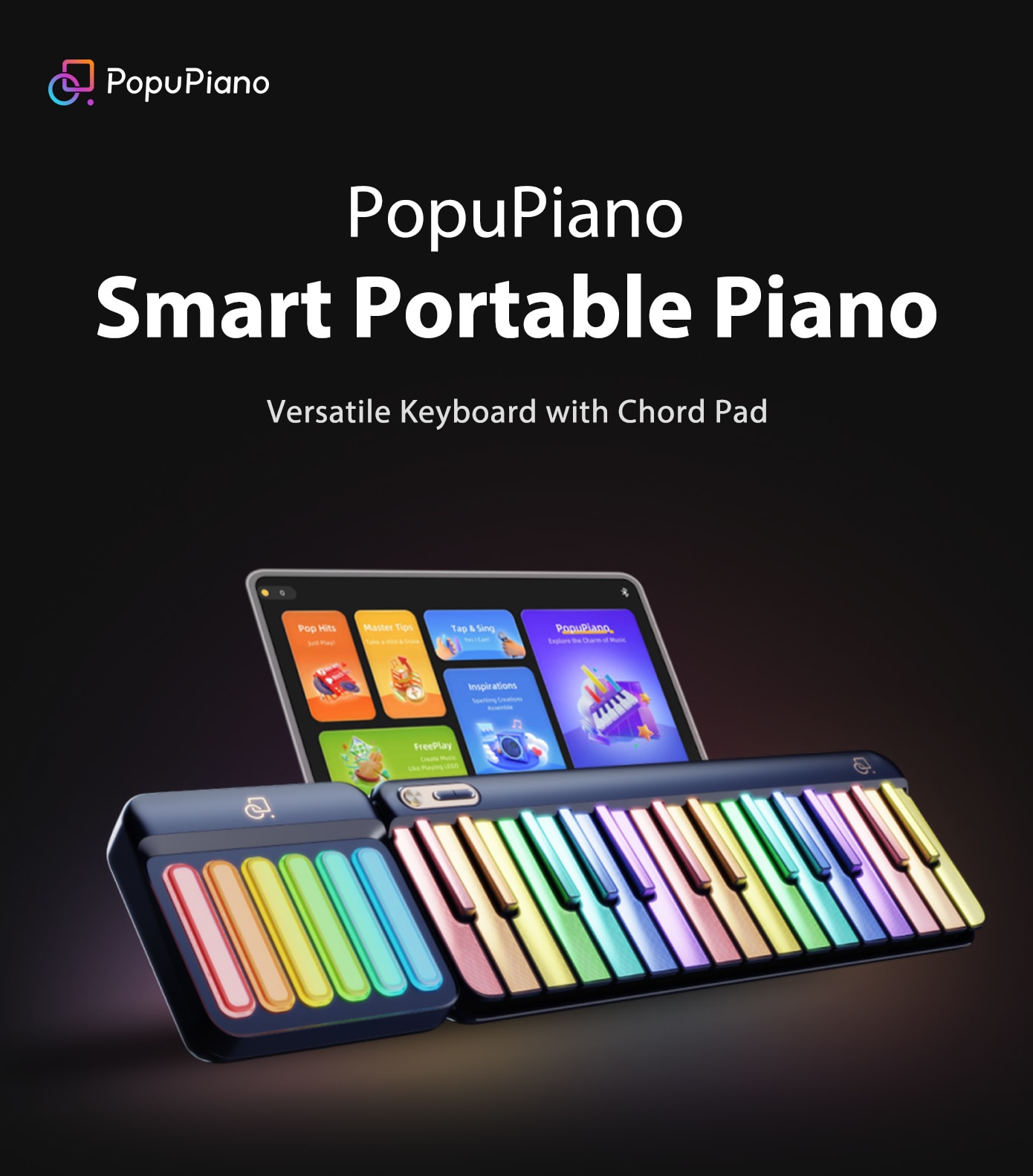 正規販売店】 PopuPiano Smart Portable Piano MIDIキーボード