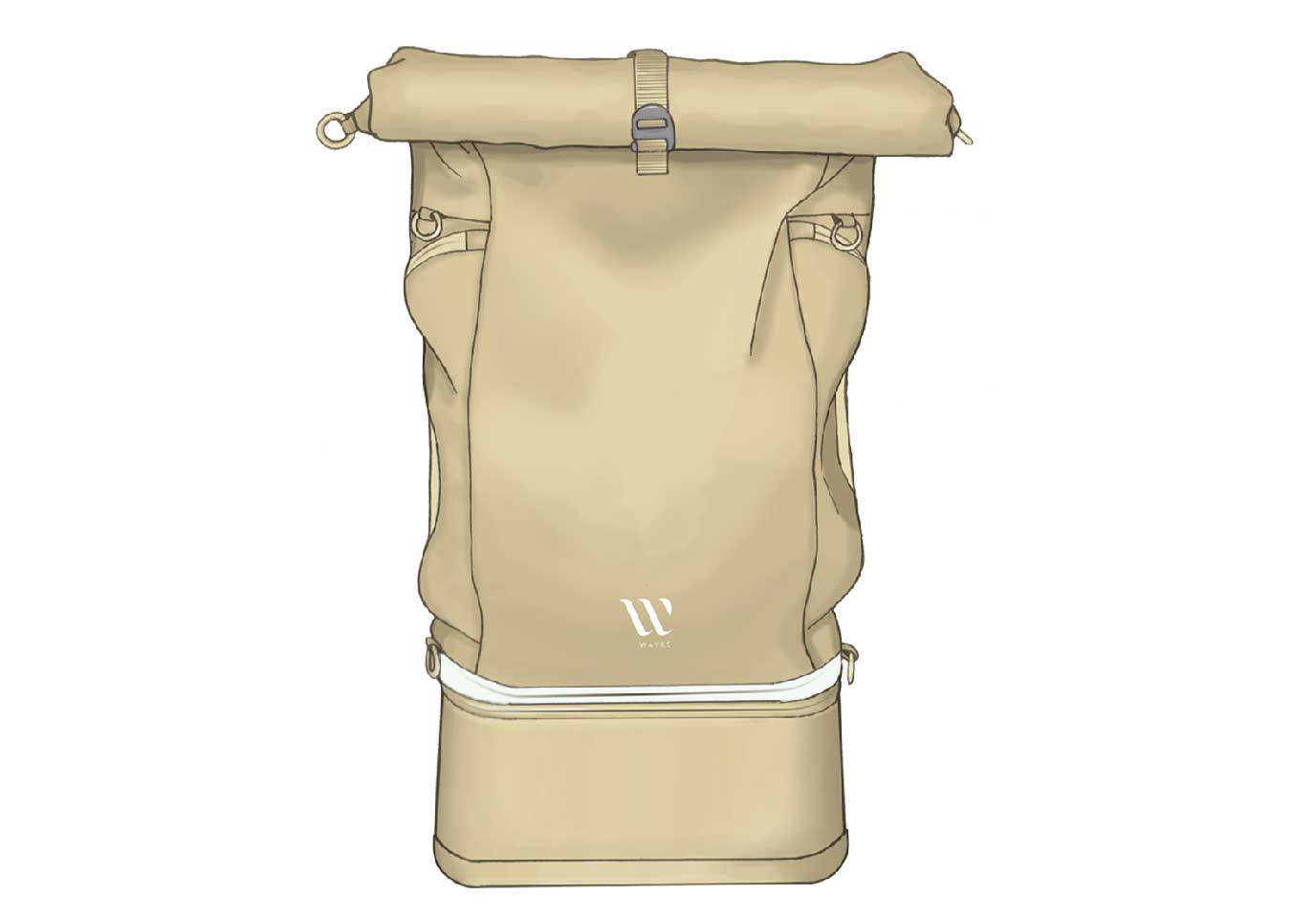 Modular sustainable Travel Backpack WAYKS ONE Indiegogo