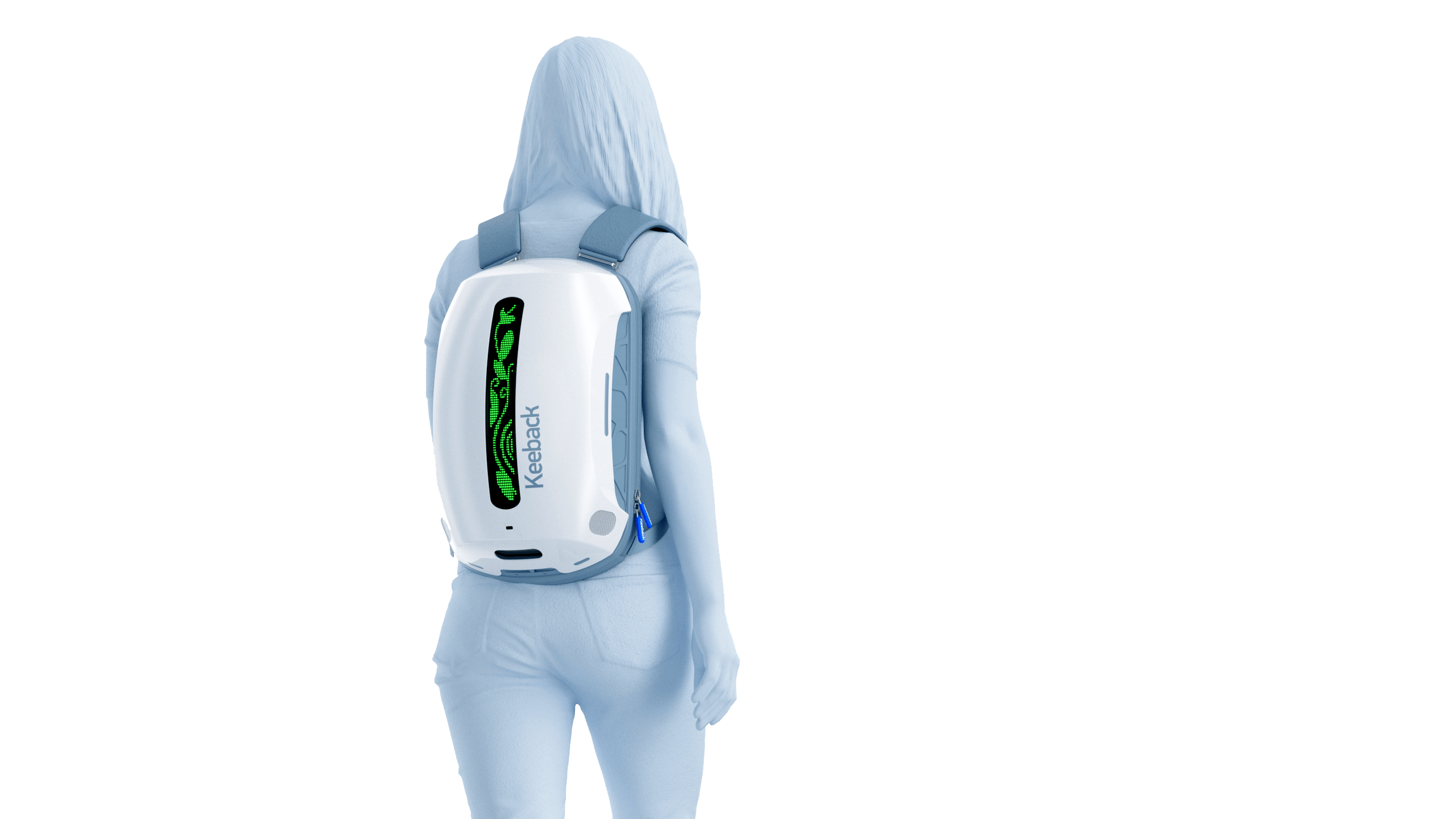 futuristic stylish digital backpack