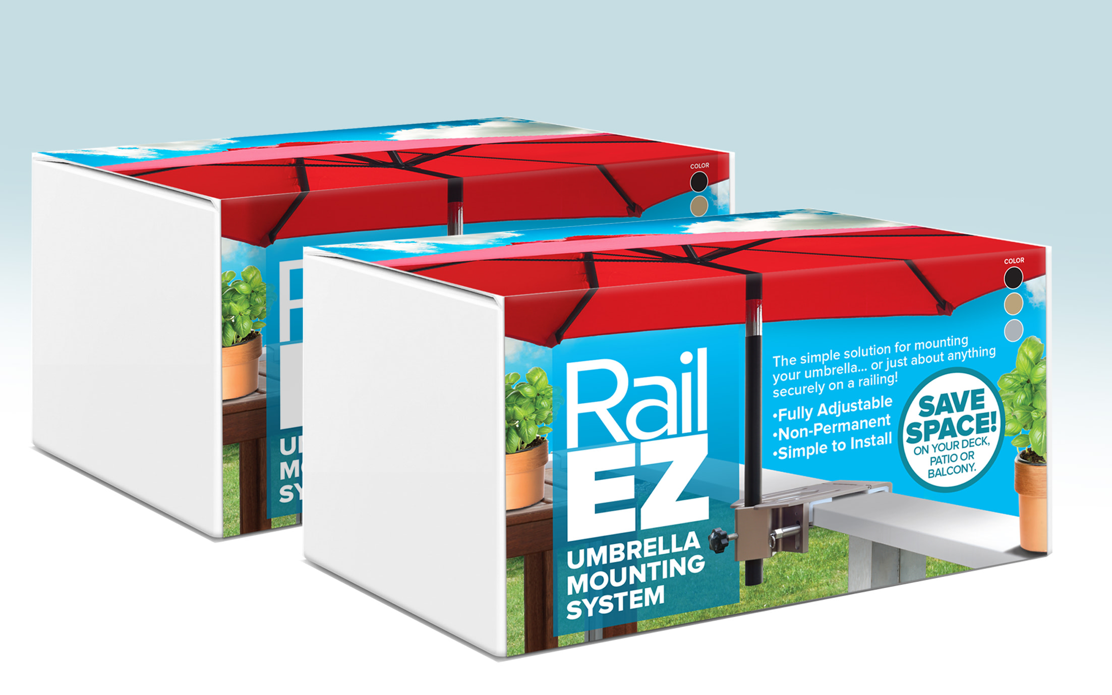 The Rail Ez Umbrella Mounting System Indiegogo