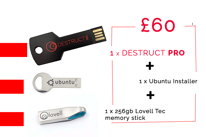  DESTRUCT USB Gadget - Military Grade Hard Drive Wiper -  Permanently Erase All Data on PC and Laptops Before Selling : Office  Products