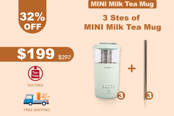 New 5 in 1 Electric 350ml Coffee Maker Multifunction Portable MilkTea  Machine Frother Automatic Tea Maker DIY Milk Tea Office