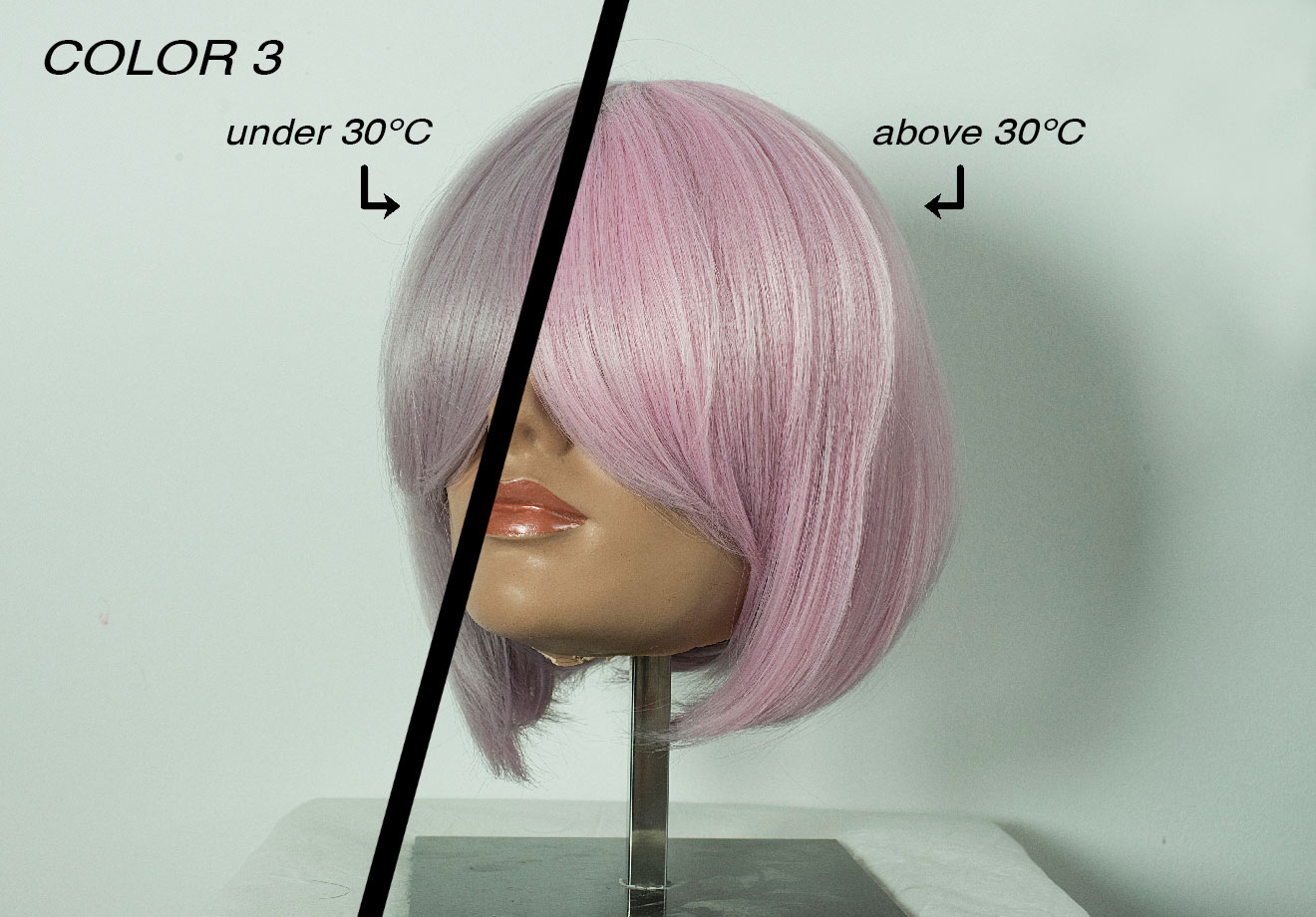 Color shop changing wig