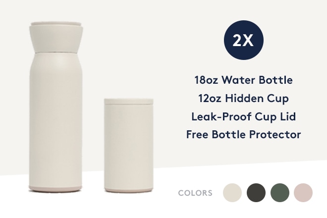 Hitch Bottle & Cup 2 In 1 Combo: Where Drinks Collide For The Better 