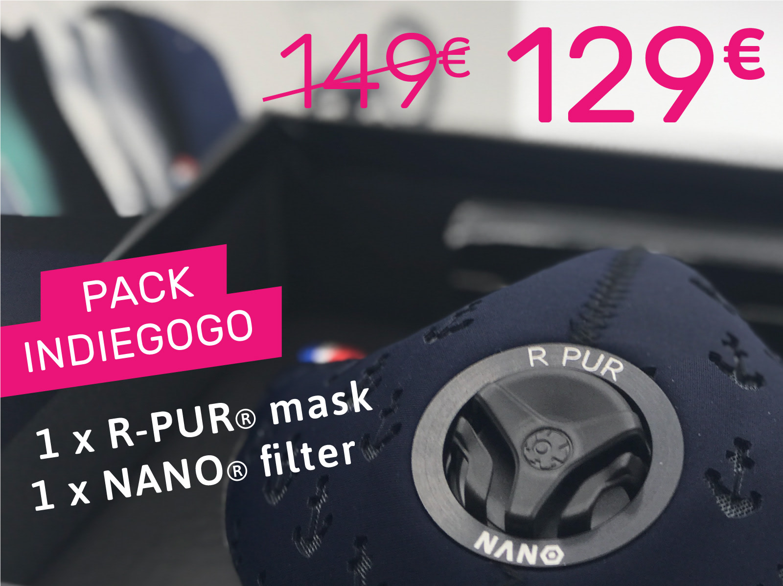 R-PUR - Most efficient anti-pollution mask  Indiegogo
