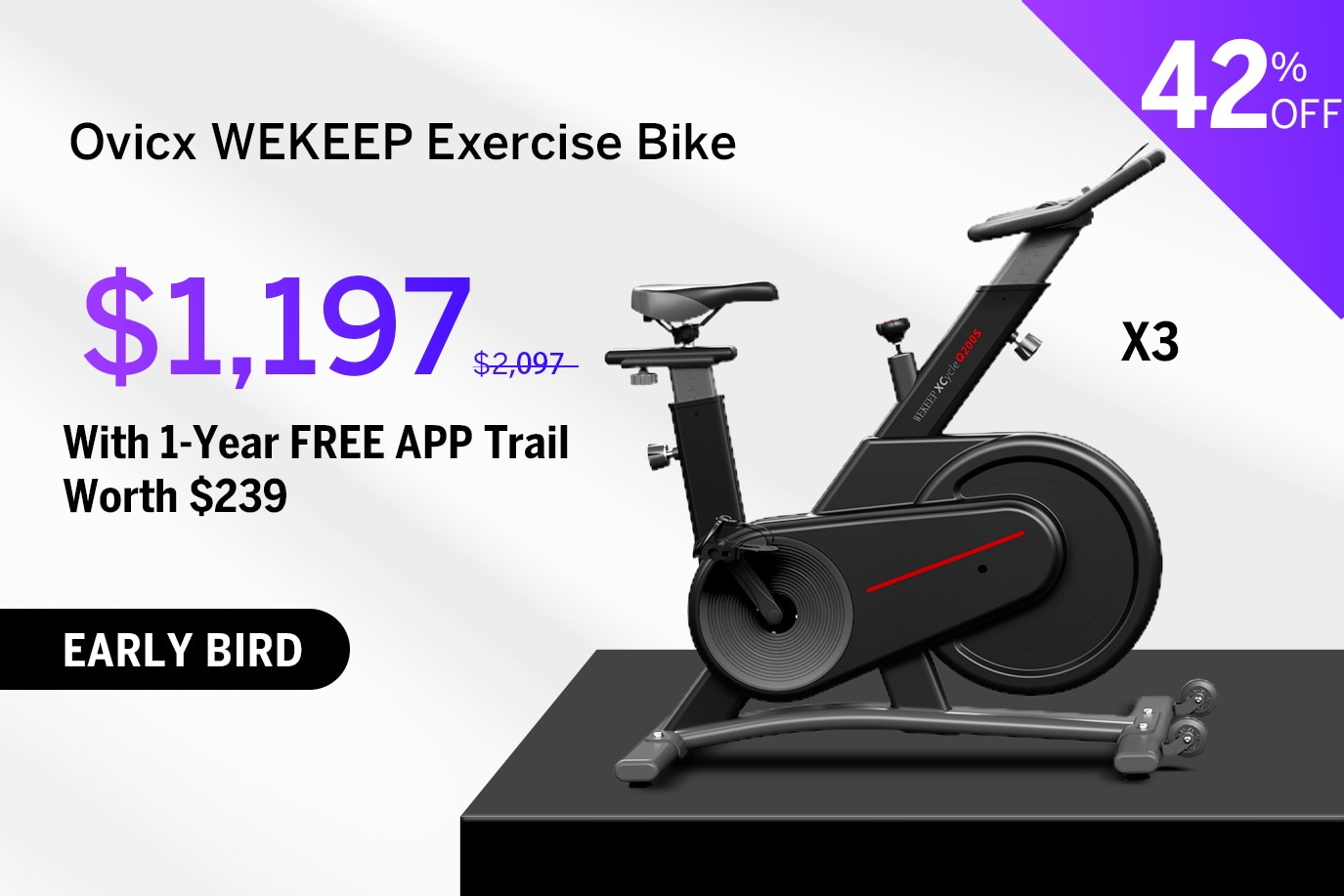 Wekeep spin bike online