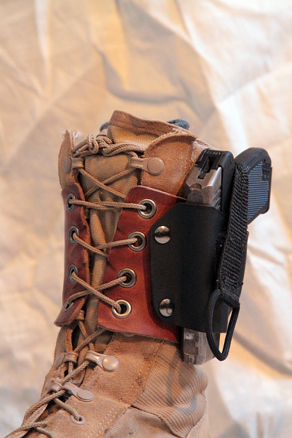 lace on boot holster