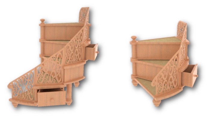 sophipet spiral pet stairs