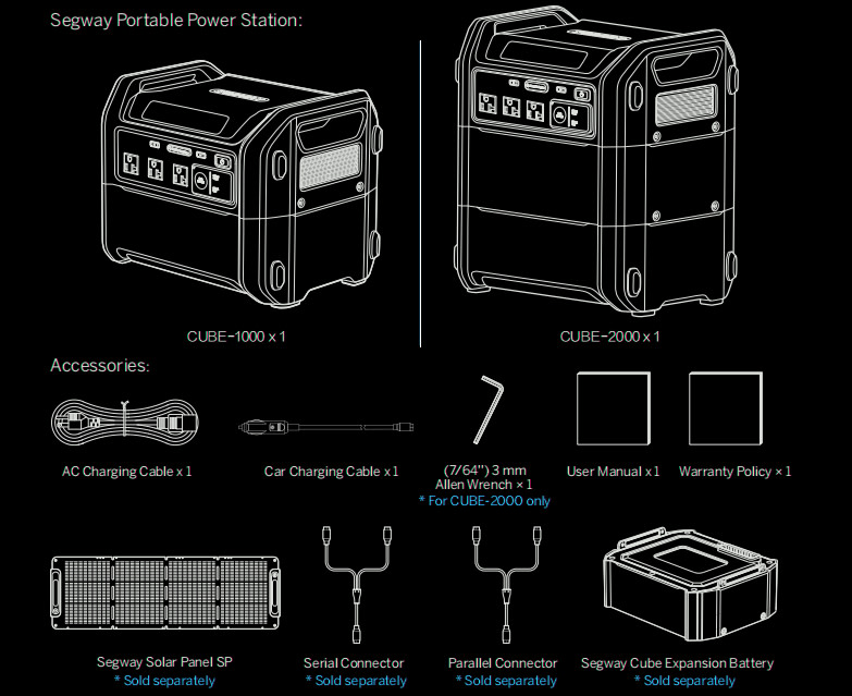 Segway Portable Power Station Cube Series