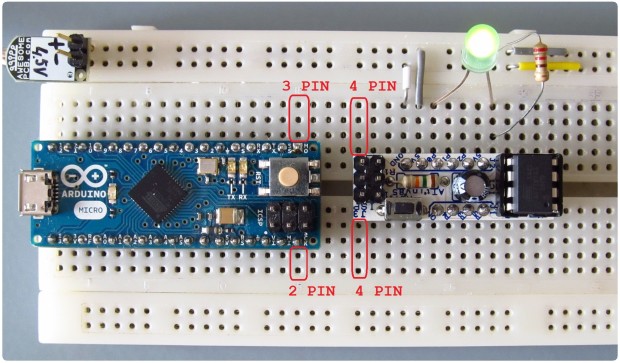 ATtiny85-Arduino Micro compare