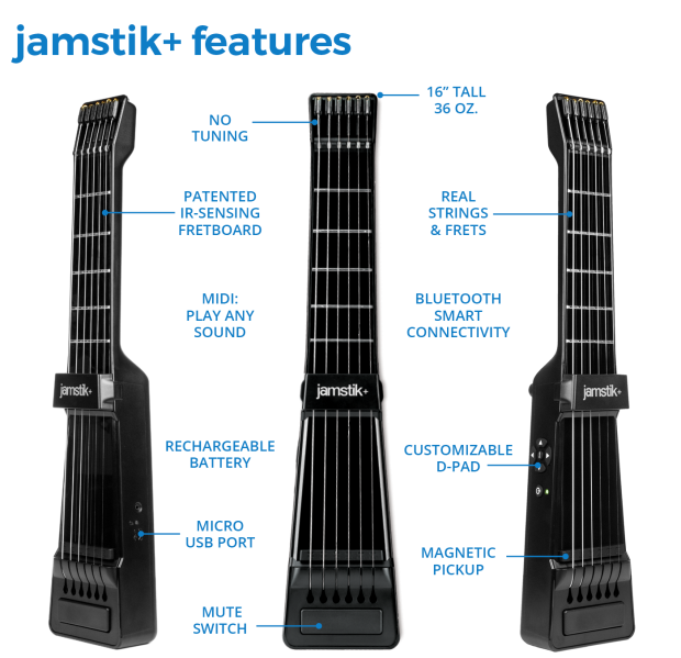 JAMSTIK+｜ポータブルスマートギター 「ジャムスティックプラス 