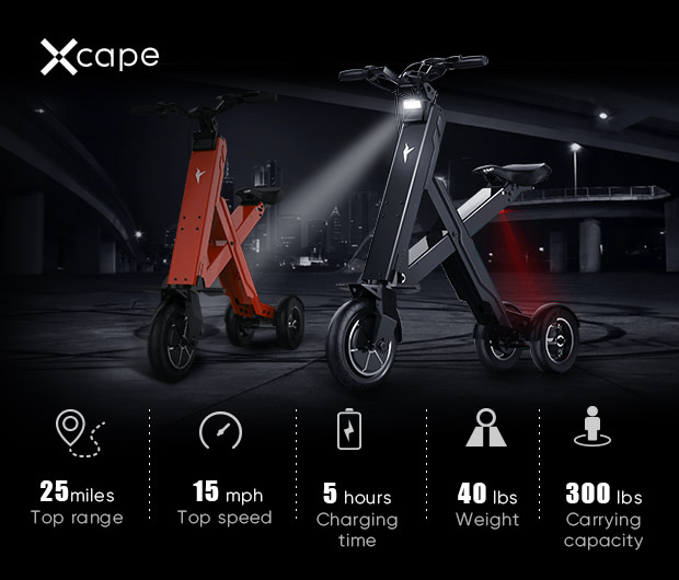 Introducing Xcape Smart Folding Electric Scooter Introducing Xcape Smart Folding Electric Scooter