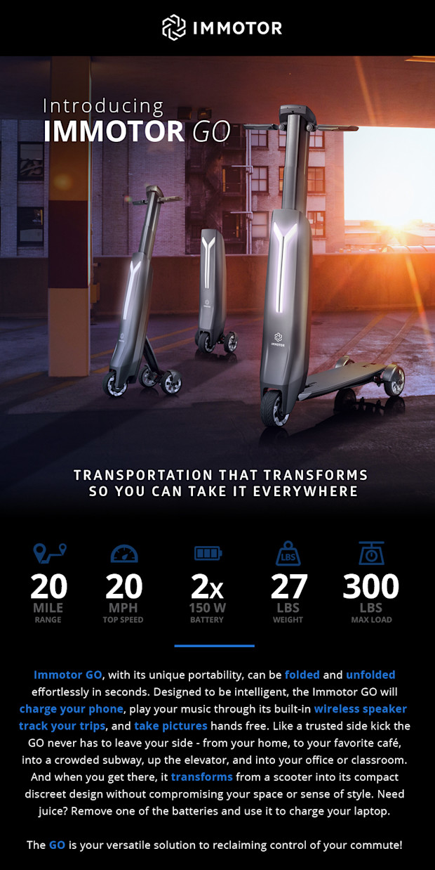 Car Customizing Games >> Immotor GO - Portable Personal Vehicle Car Customizing Games >> Immotor GO - Portable Personal Vehicle