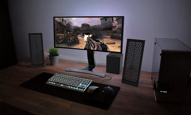 minimal computer speakers