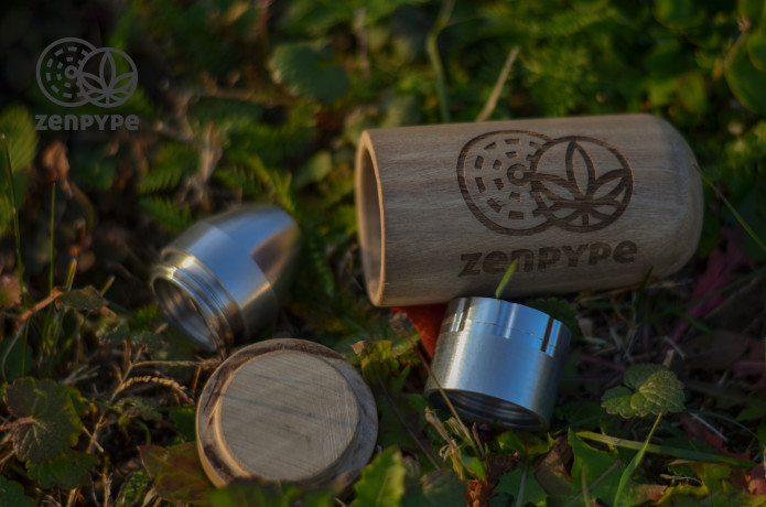 Zenpype Only Portable Water Pipe With Grinder Indiegogo - 