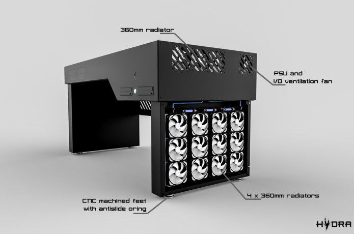 Hydra By Enthusiasts For Ingogo And An Additional 480mm Along With Dedicated Cable Management Routing Space The Hydra Desk Aims To Set A New Standard In Deks Case Design