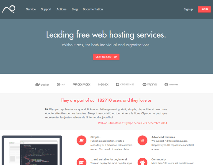 Olympe IO - Free web hosting - Hébergement gratuit | Indiegogo