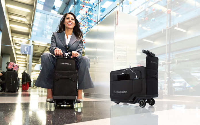 motorized rideable luggage