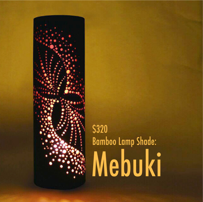 Take Akari Hand Carved Bamboo Lampshades Ingogo 320 ランプシェード 芽吹き