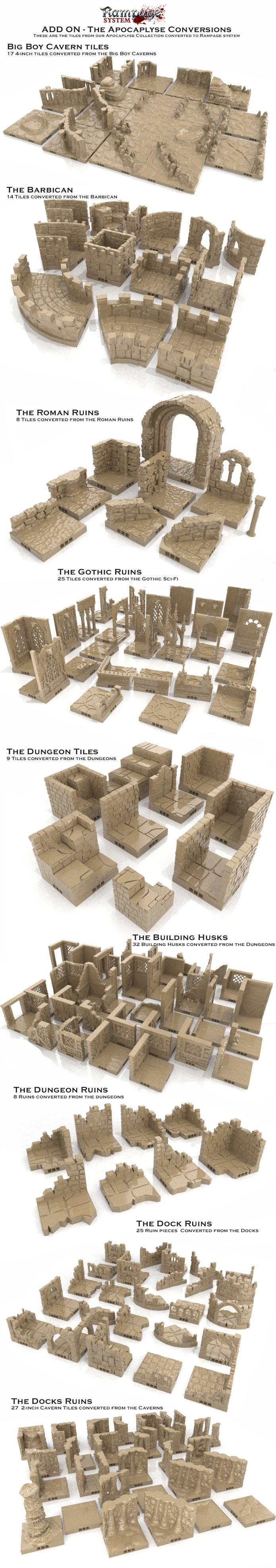 RAMPAGE - 3D Printable Scenery Building System | Indiegogo