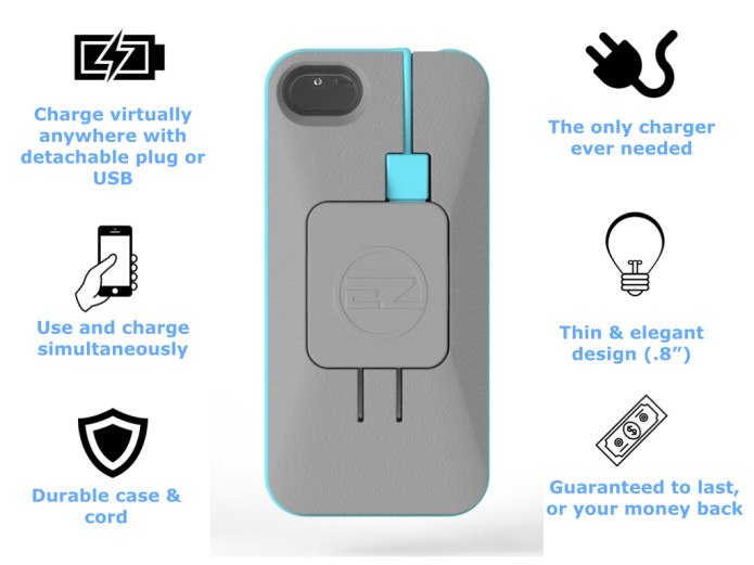 EZ Charge iPhone Battery Case & BuiltIn Charger Indiegogo