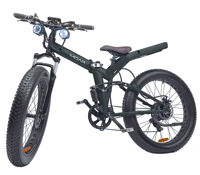 MOAR Fat Tire, Folding Frame, Electric Bicycle Indiegogo