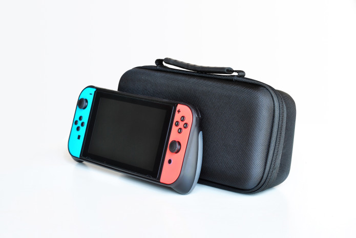 nintendo switch case that fits grips
