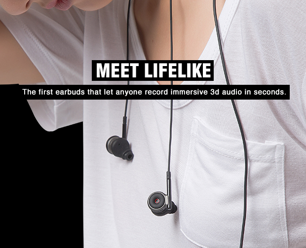 Lifelike: World's First 3D Audio Recording Headset | Indiegogo