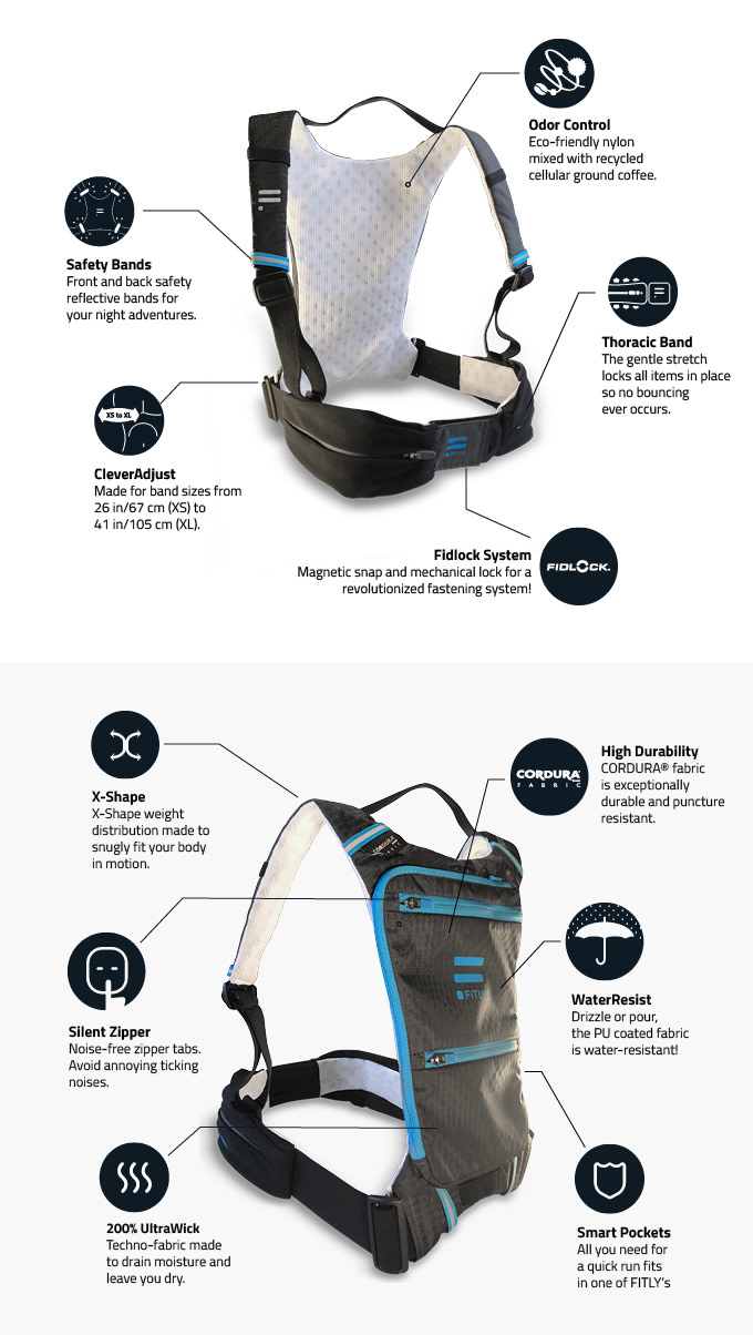 fitly minimalist running pack