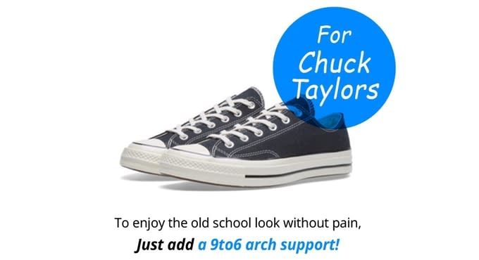 chuck taylors with arch support