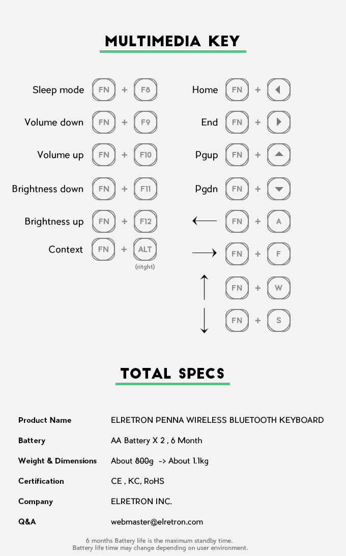 penna keyboard pairing