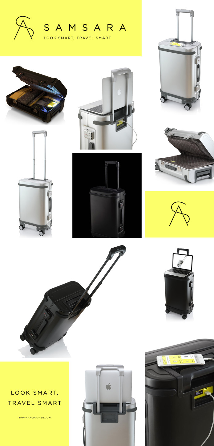 Samsara The World's First Aluminum Smart Suitcase Indiegogo