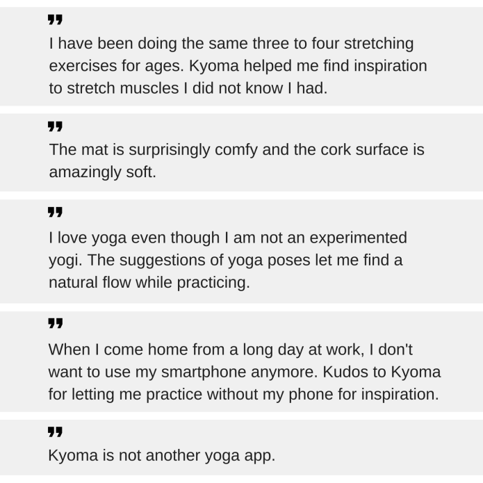 KYOMA The Instructional Yoga Mat Indiegogo