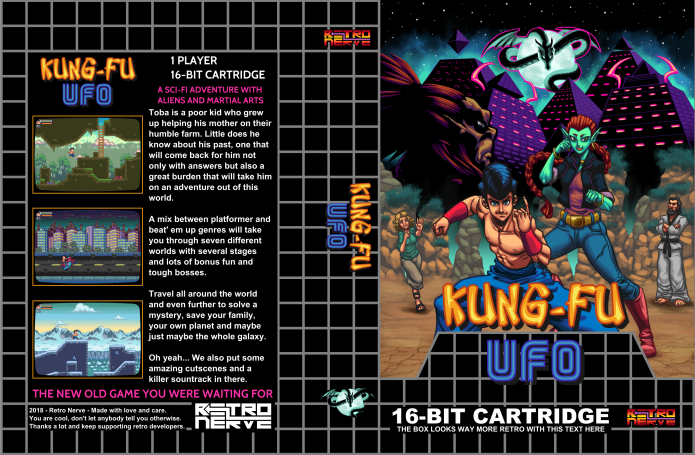 Conheça Kung-Fu UFO, novo jogo em desenvolvimento para Mega Drive