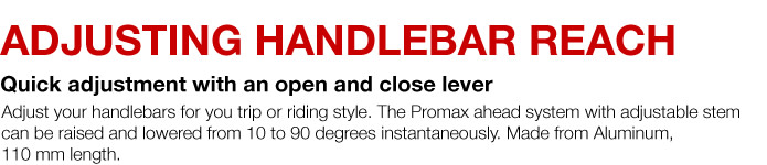 promax ahead system adjustable stem