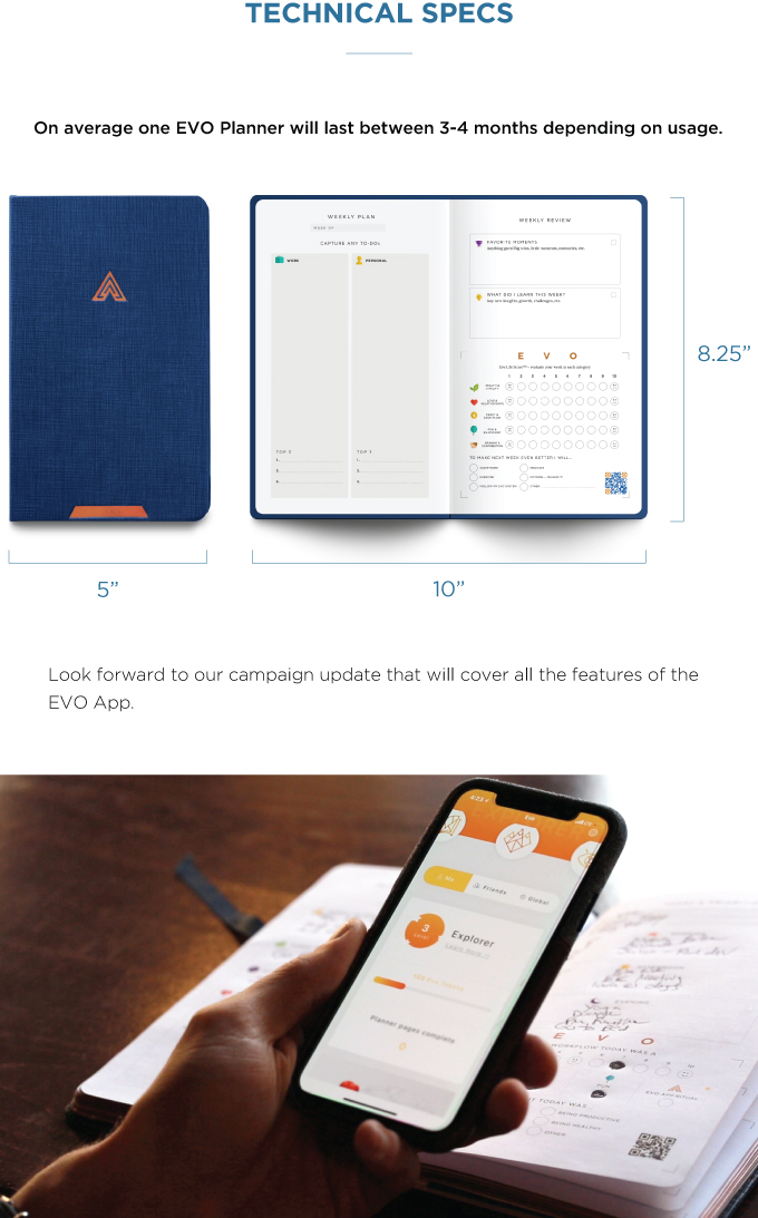 EVO Planner: The First Personalized Flow System | Indiegogo