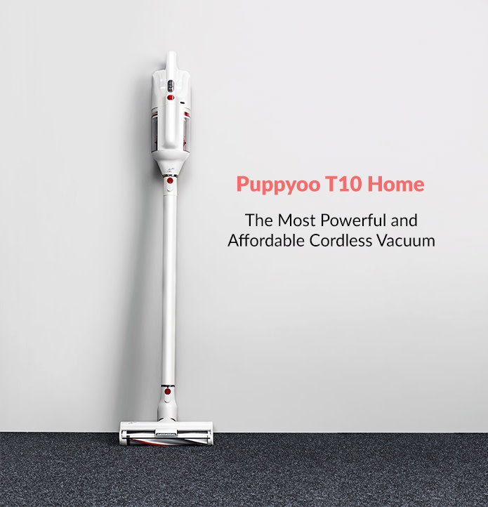 PUPPYOO T10 Home Cordless Vacuum Cleaner