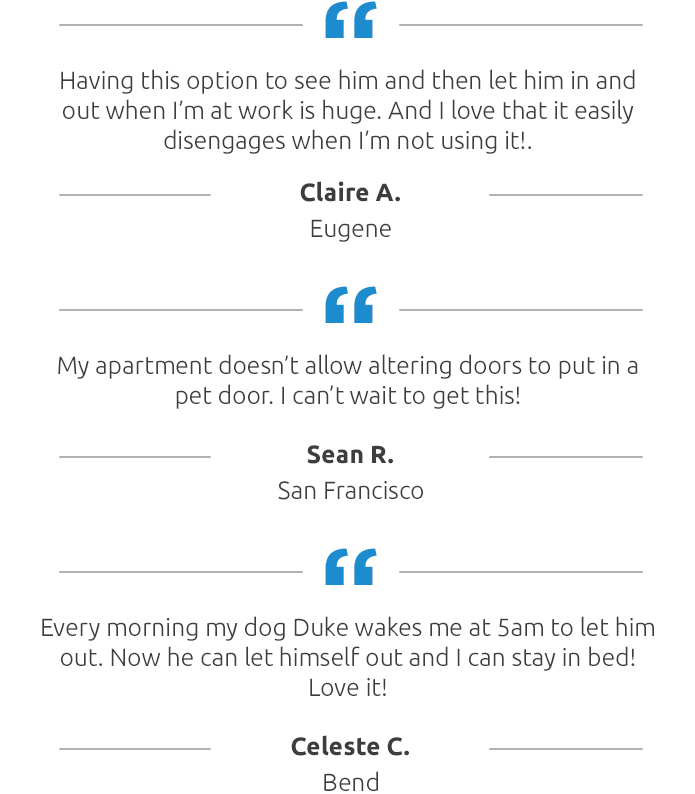 Wayzn Automatic Sliding Pet Door Opener Indiegogo