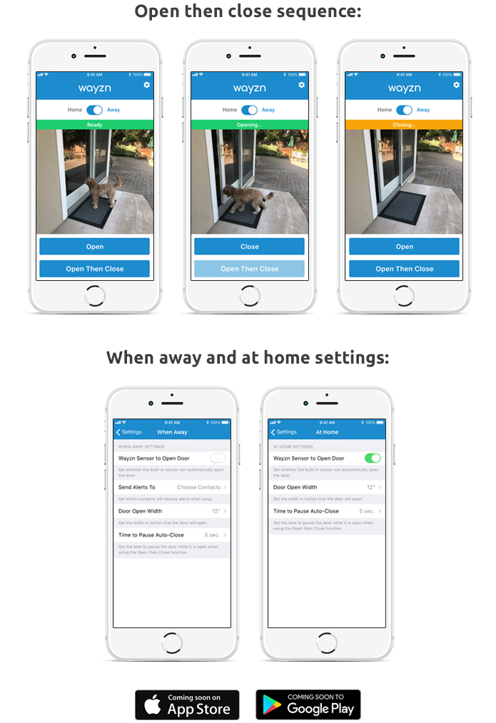 Wayzn Automatic Sliding Pet Door Opener Indiegogo