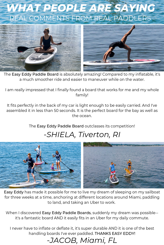 Easy Eddy ThreePiece Modular SUP Paddle Board Indiegogo