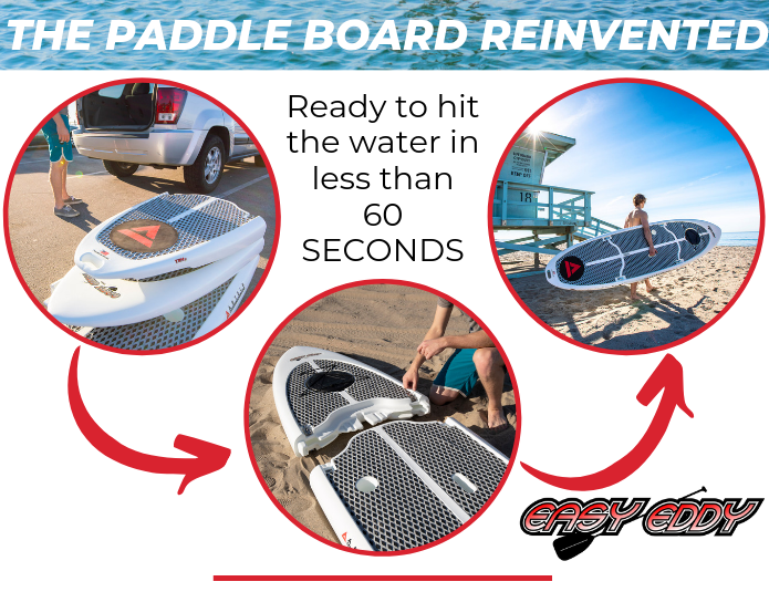 Easy Eddy ThreePiece Modular SUP Paddle Board Indiegogo