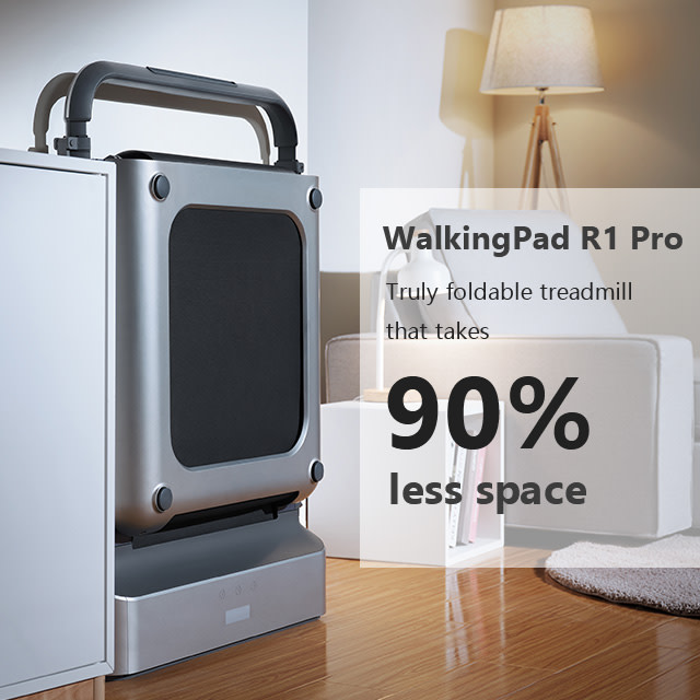 WalkingPad R1 Pro|ベッド下にコンパクトに収納可能な折りたたみ式