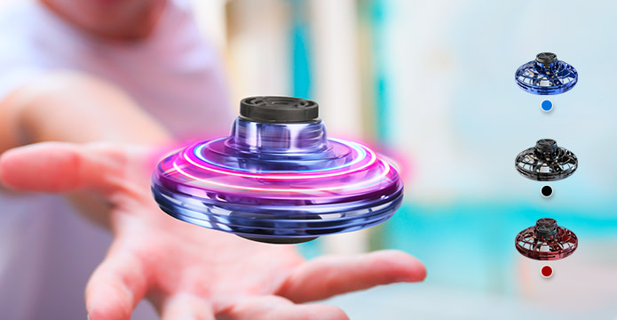 The Flynova Mini  Fidget Spinner that Flies - Grey Technologies