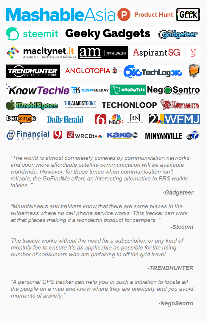 Gofindme A Gps Tracker Works Without Cell Service Indiegogo