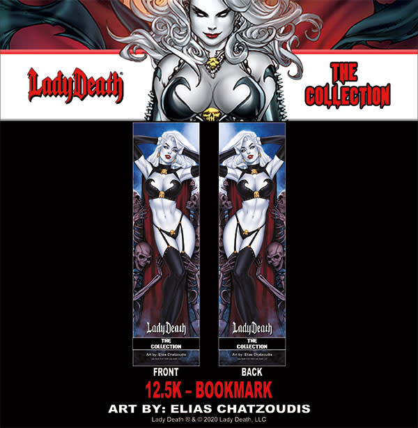 ELIAS CHATZOUDIS /& BRIAN PULIDO SIGNED LADY DEATH APOCALYPTIC ABYSS ART PRINT