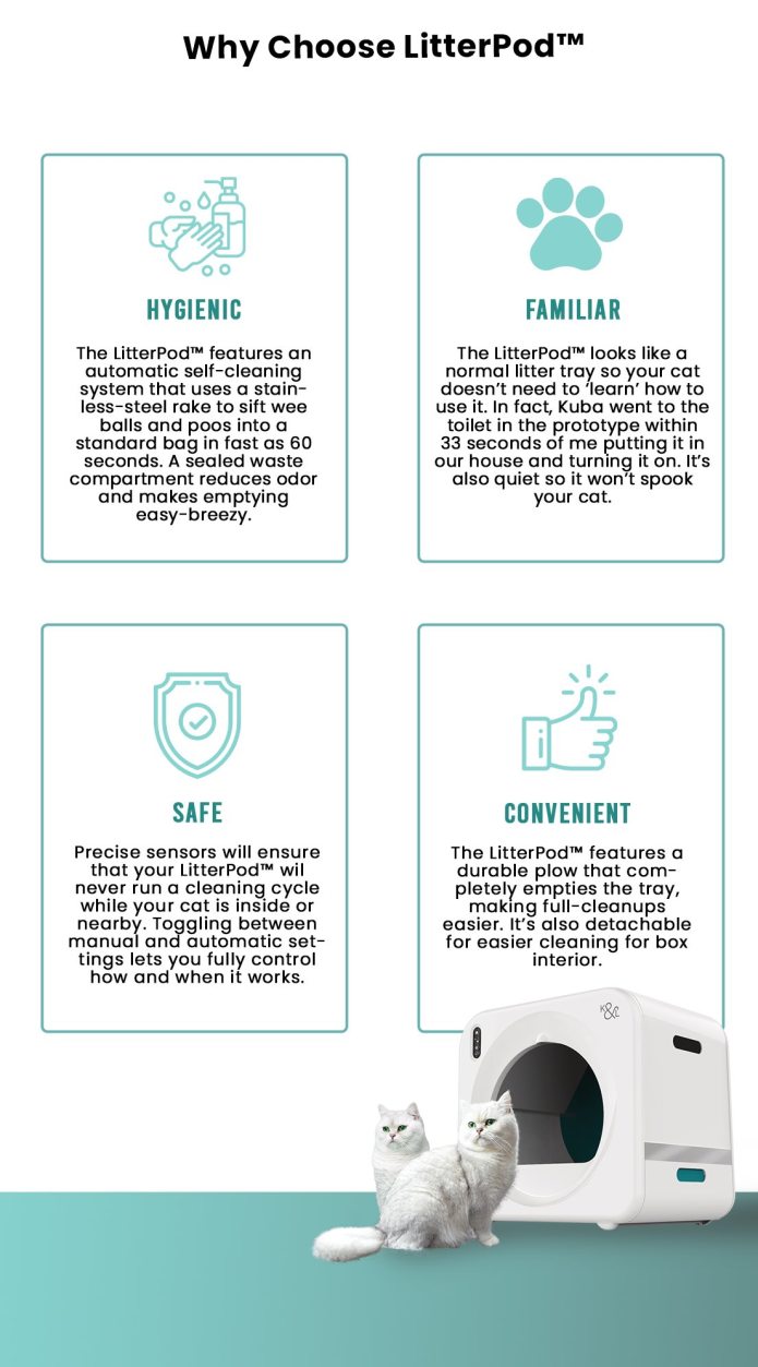 LitterPod the self cleaning litter tray. Indiegogo